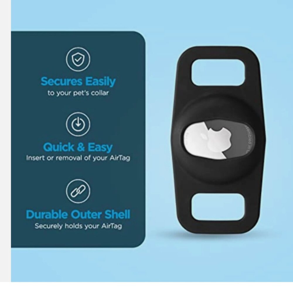 NEW IN PACKAGE - Case-Mate : DOG TAG Collar Holder for Airtag